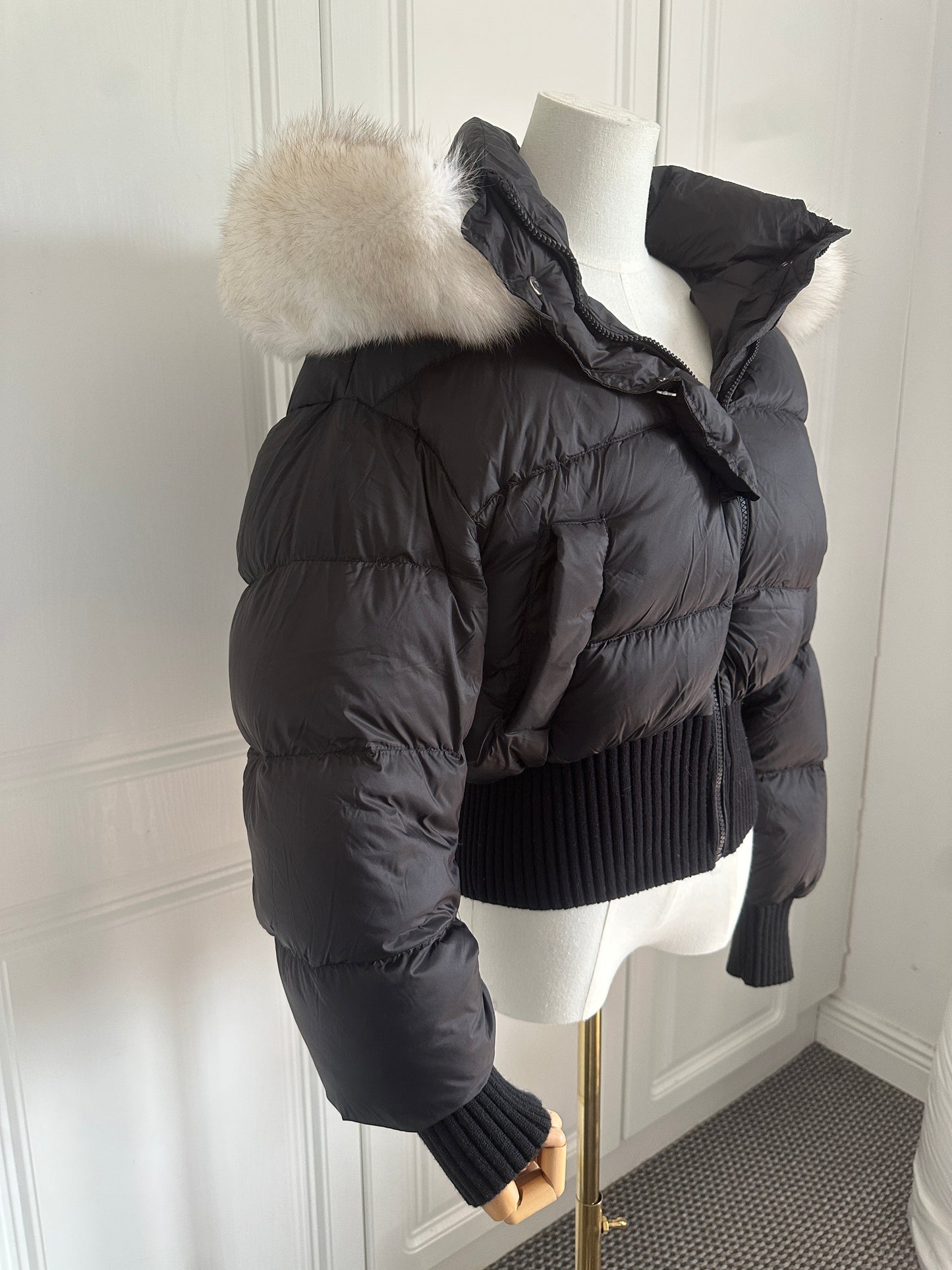 Fluffy fur winter jacket