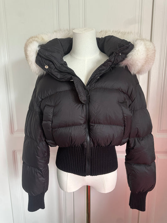 Fluffy fur winter jacket