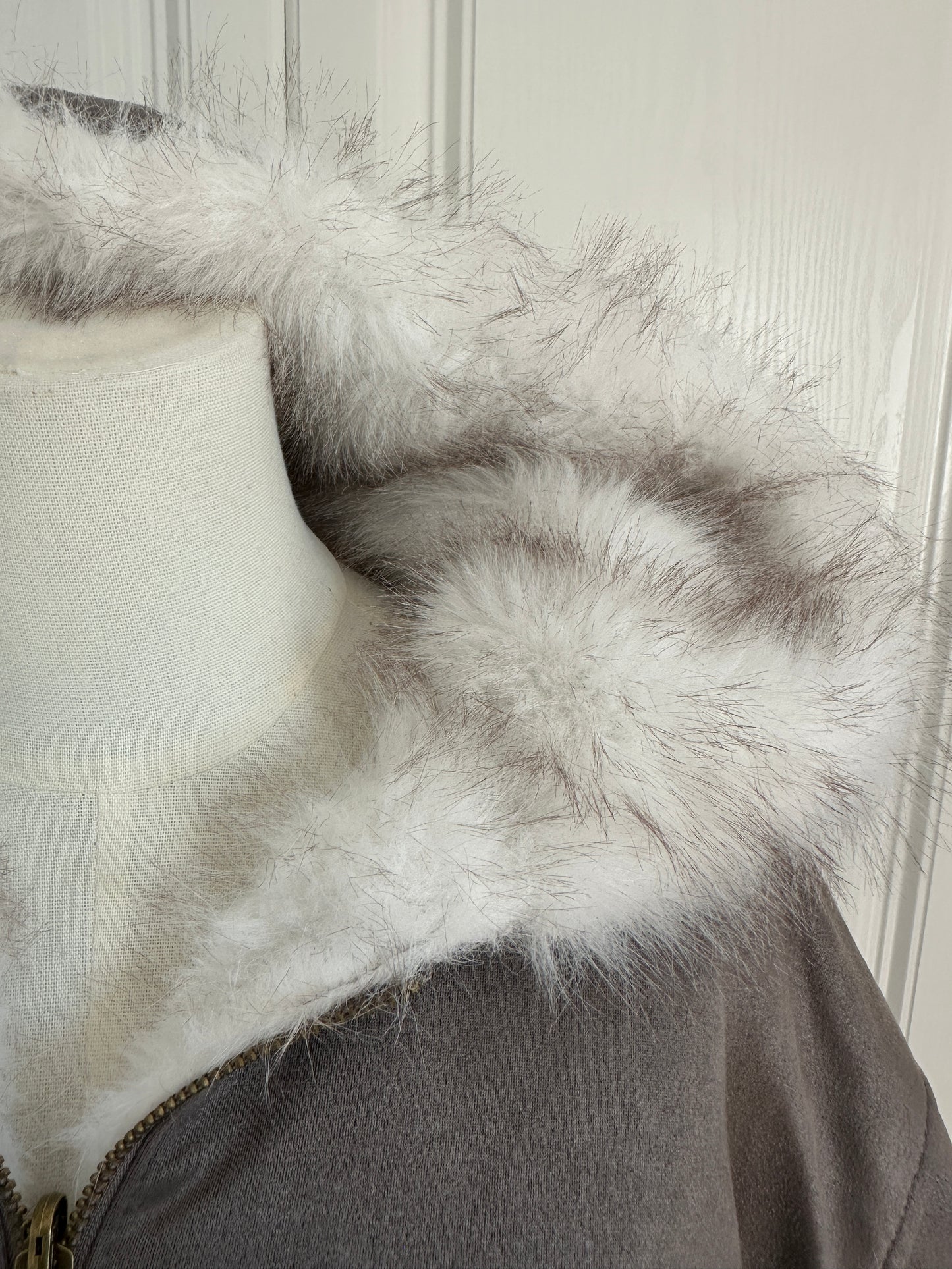 Sherpa reversible fur jacket