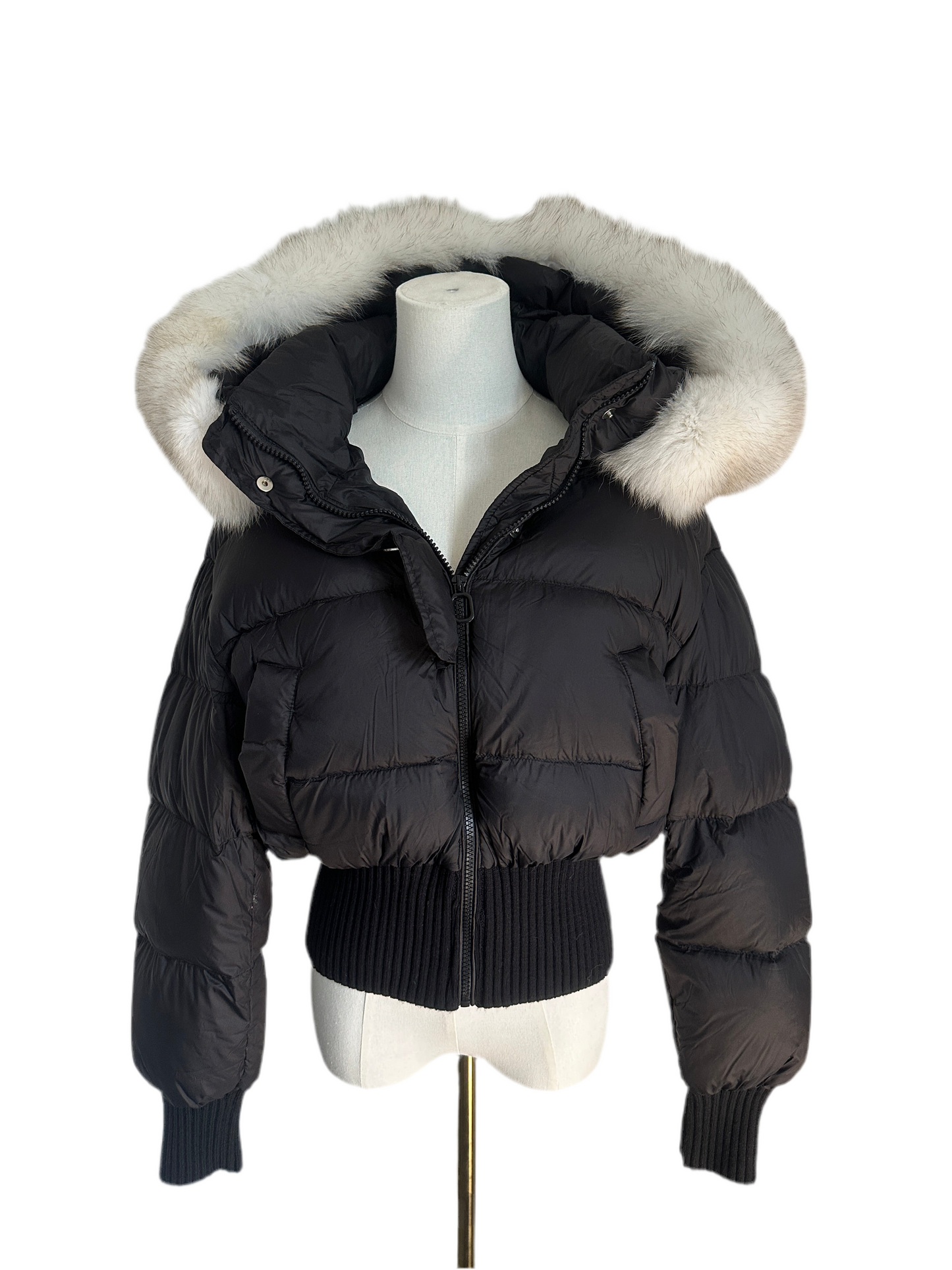 Fluffy fur winter jacket