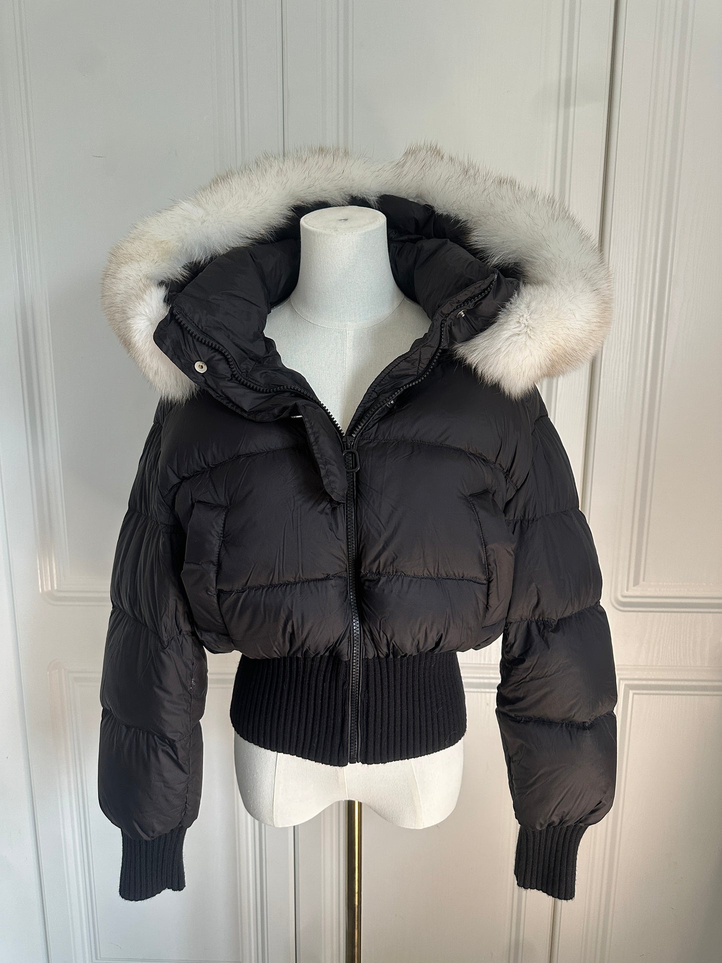 Fluffy fur winter jacket