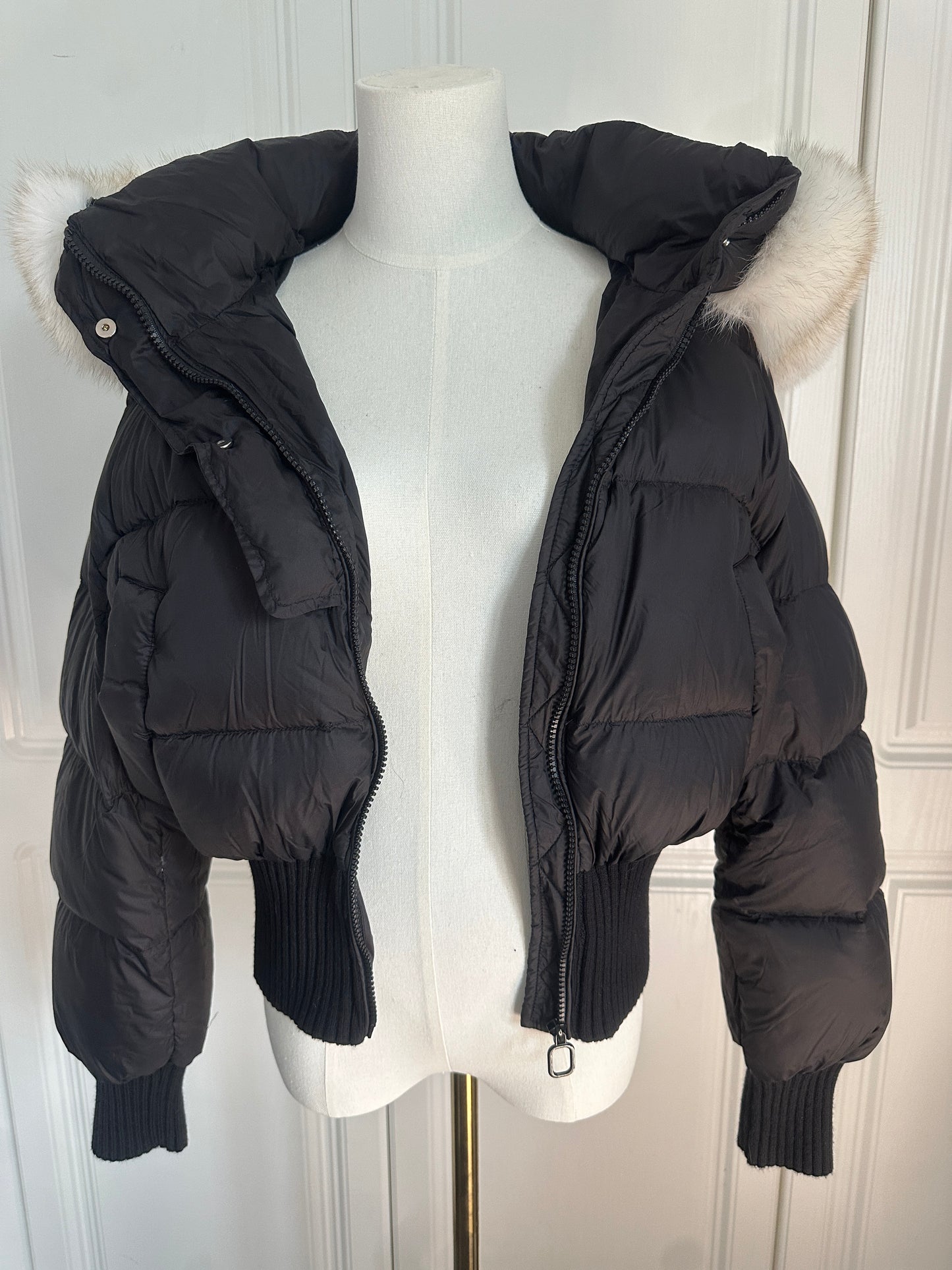 Fluffy fur winter jacket