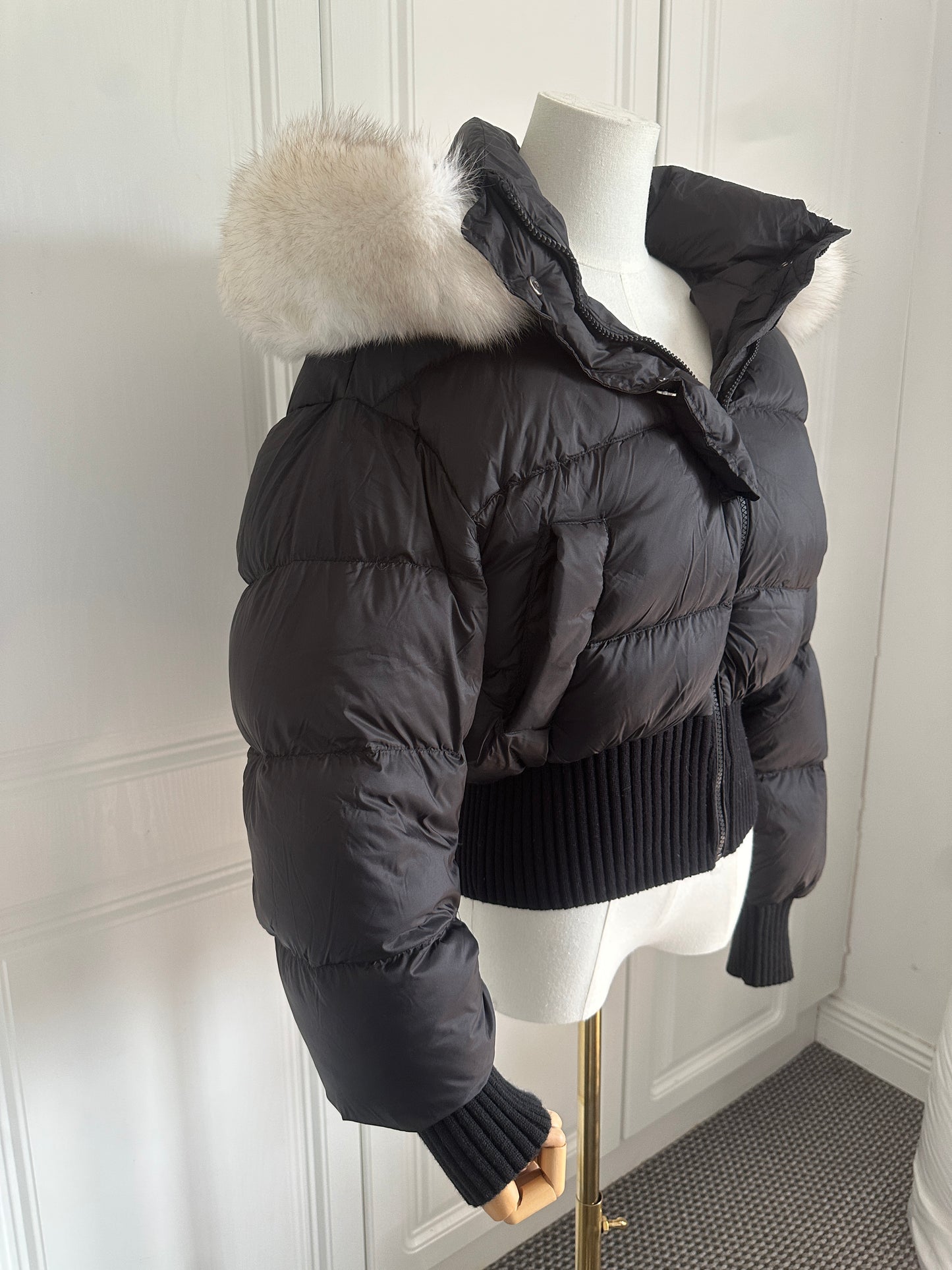 Fluffy fur winter jacket